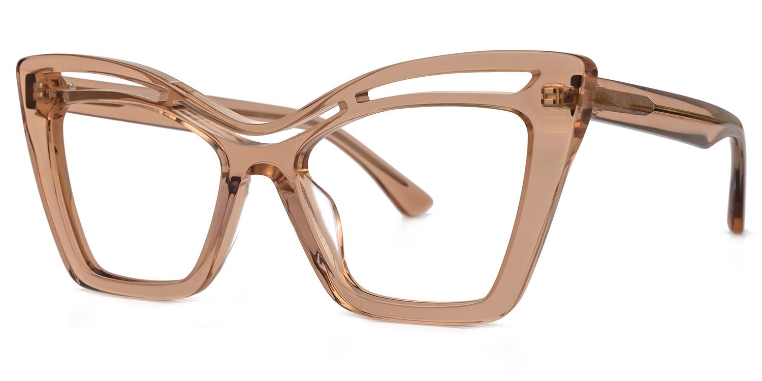 Arsolon Cateye Beige Glasses | Zeelool Glasses1