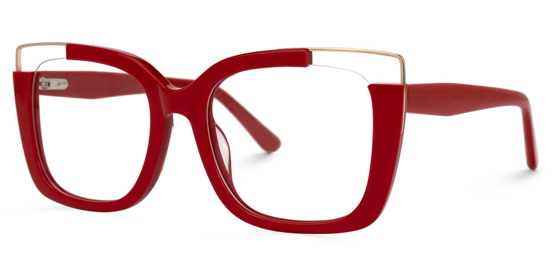 Dortch Square Red Glasses | Zeelool Glasses1