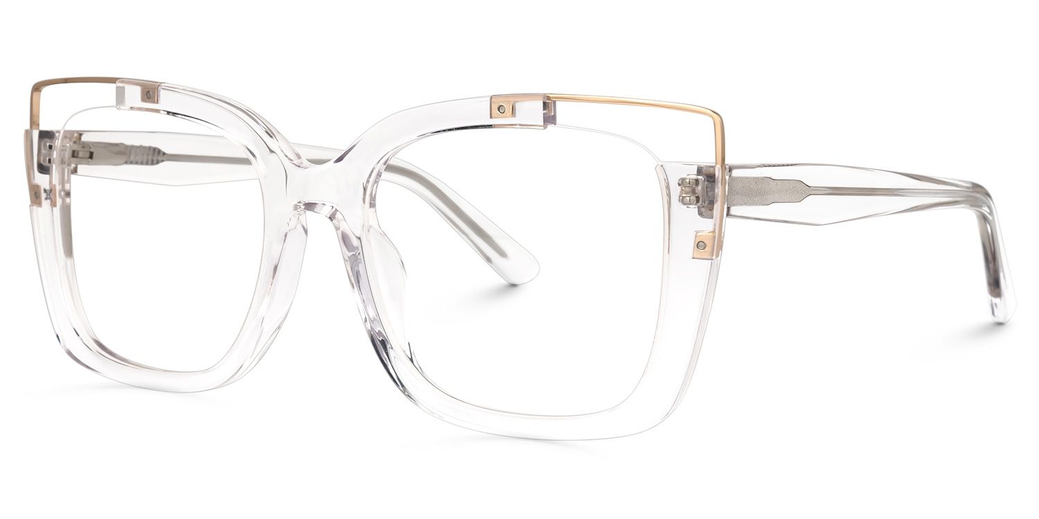 Dortch Square Clear Glasses | Zeelool Glasses1