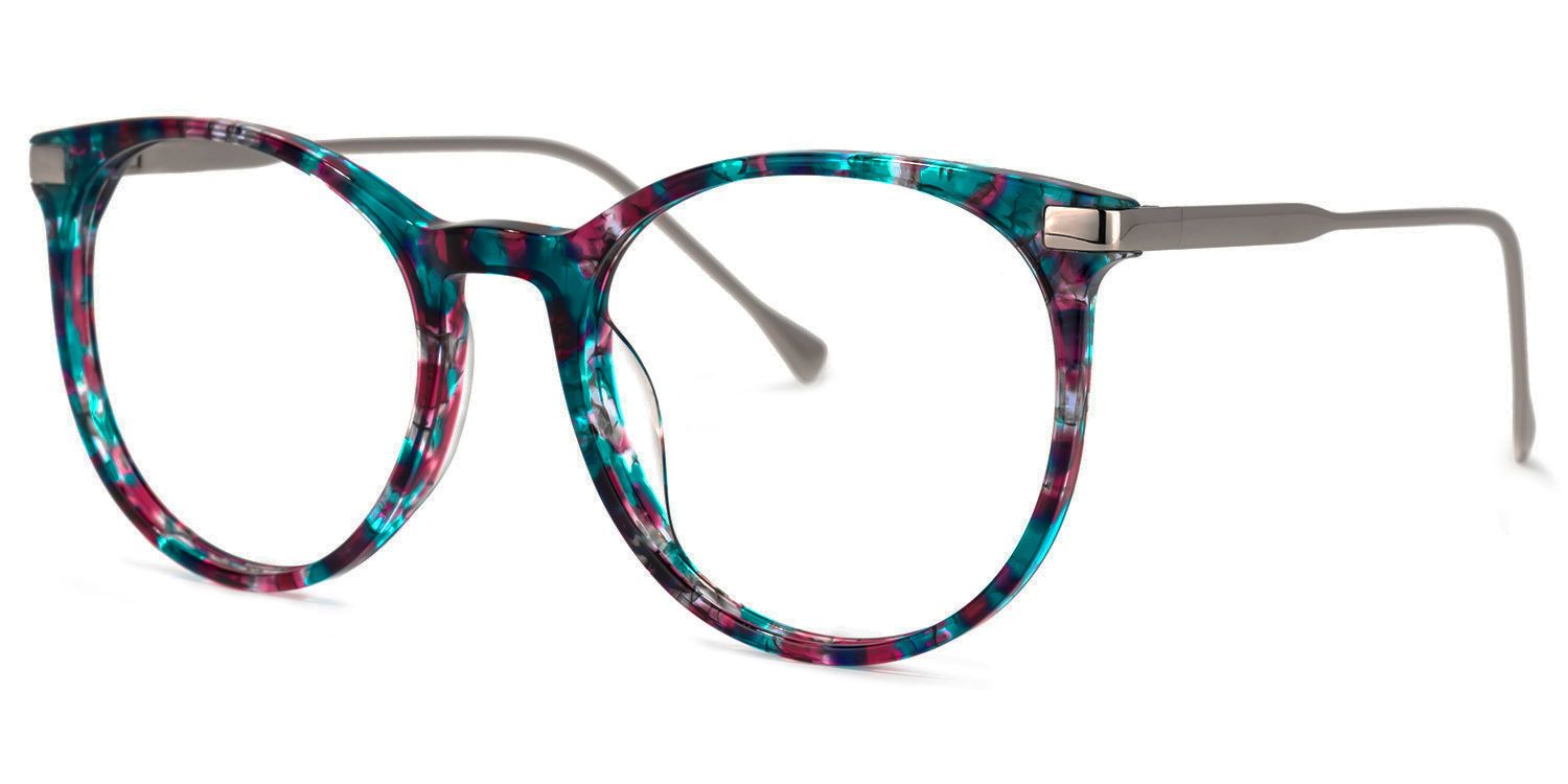 Lenid Round Floral Glasses | Zeelool Glasses1