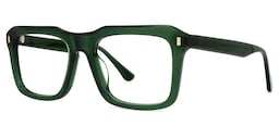 Haines Square Green Glasses1