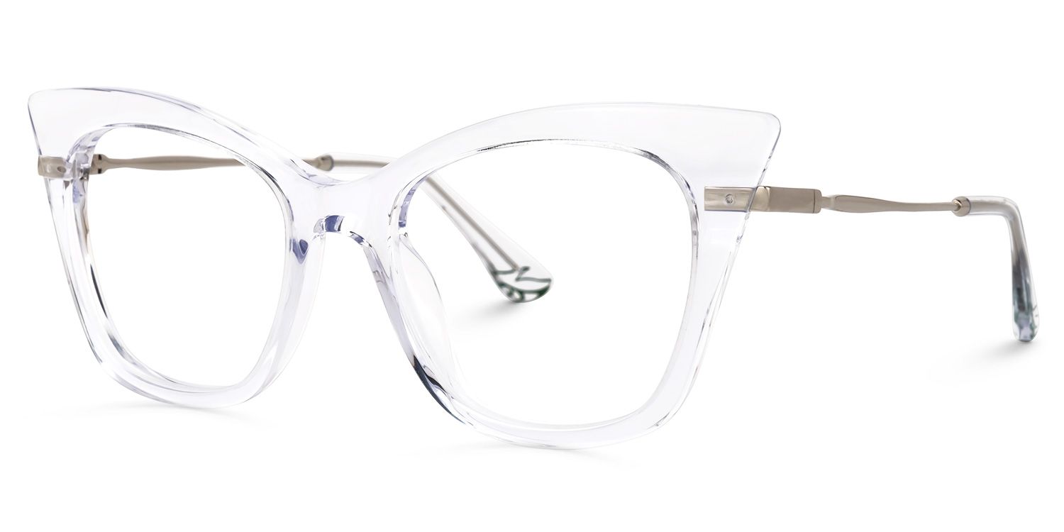 Albelo Cateye Crystal Glasses | Zeelool Glasses1