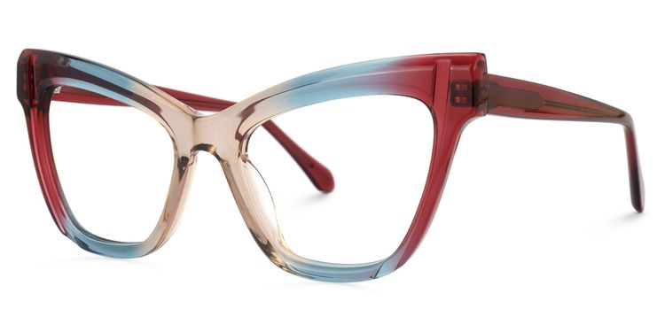Saucie Cateye Multicolor Glasses