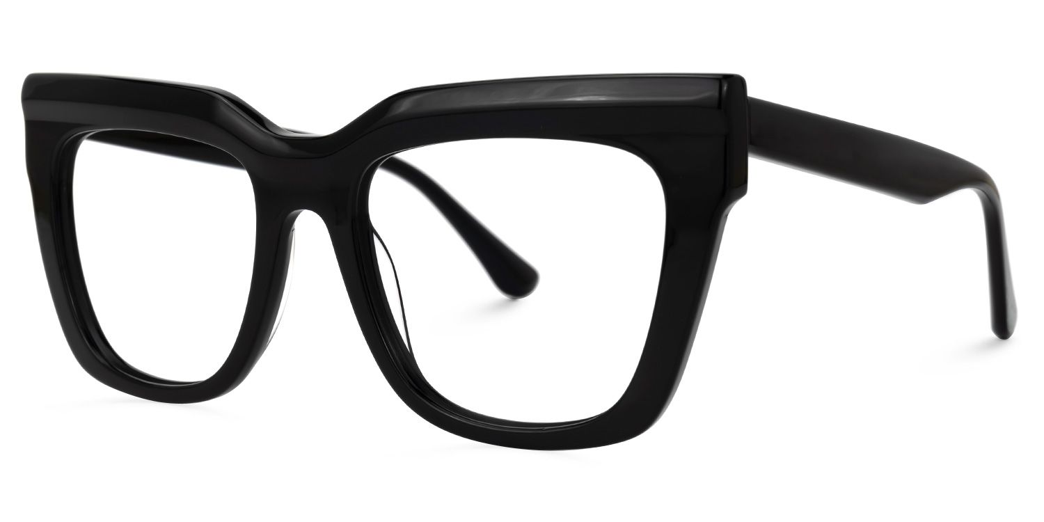 Burse Cateye Black Glasses | Zeelool Glasses1