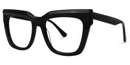 Burse Cateye Black Glasses1