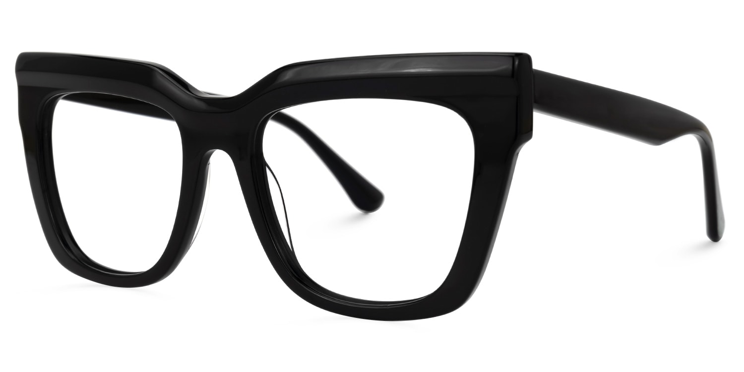 Burse Cateye Black Glasses | Zeelool Glasses1