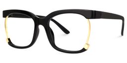 Obando Square Black Glasses3