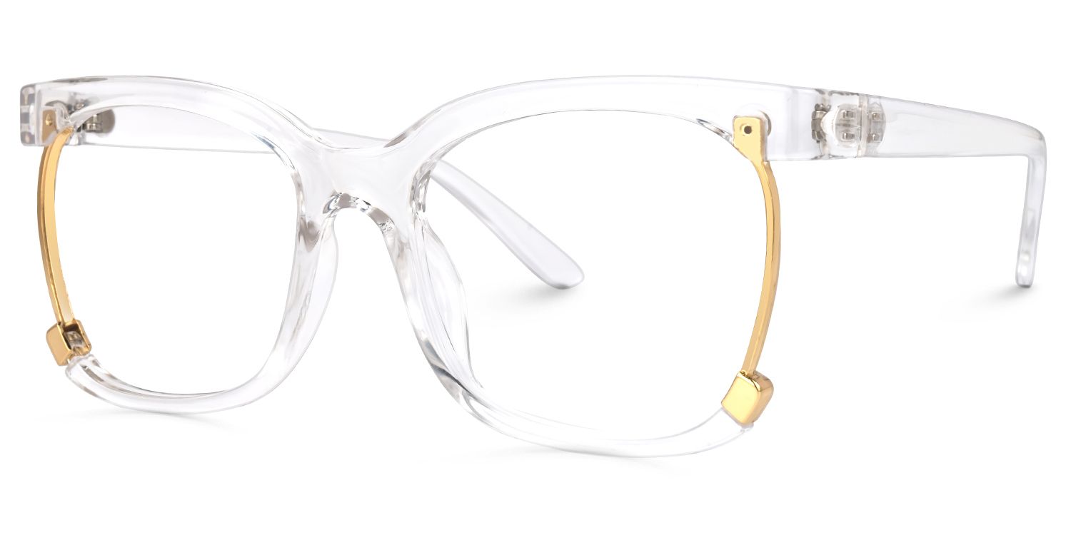 Obando Square Clear Glasses | Zeelool Glasses1