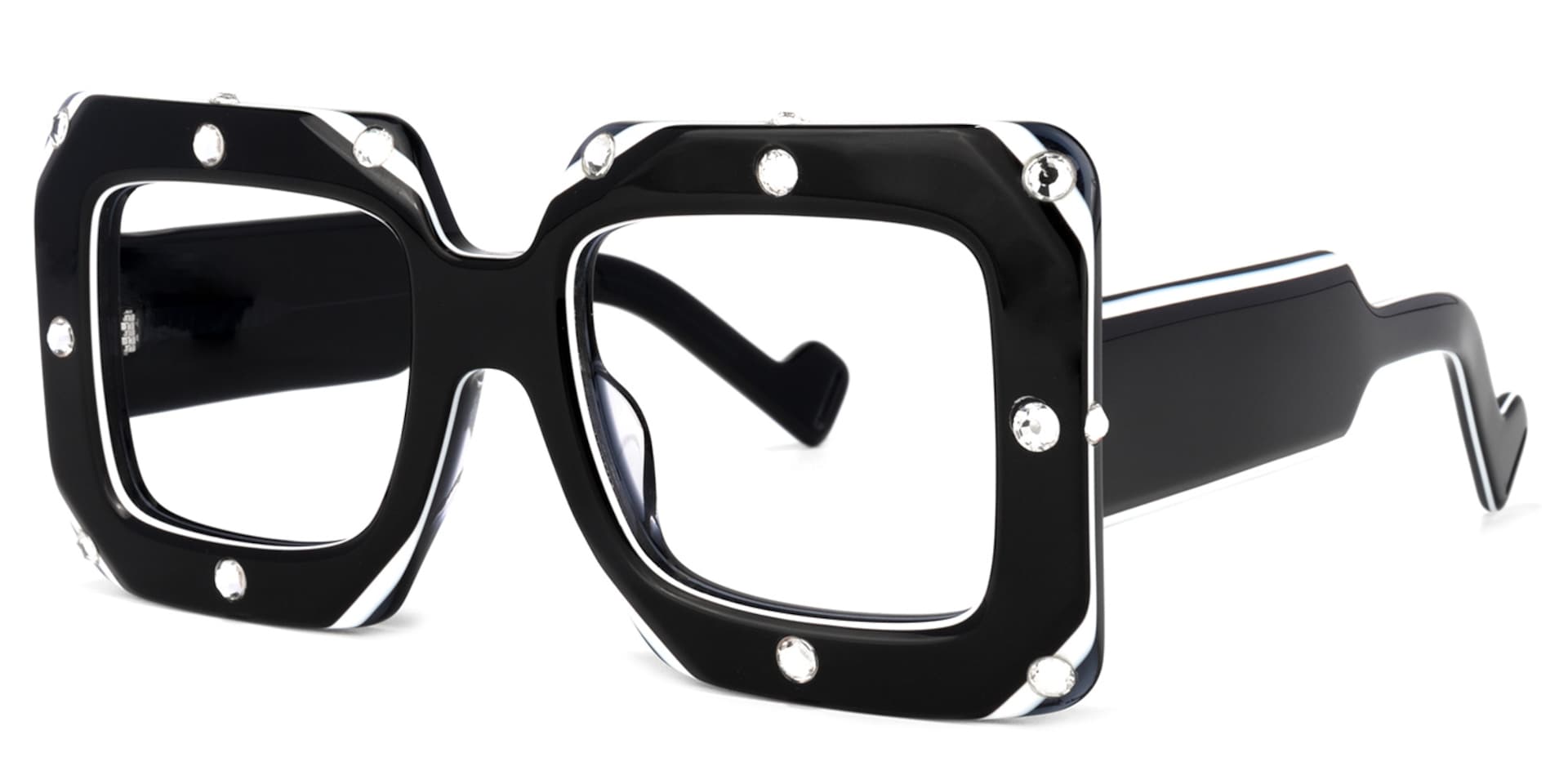 Yuri Square Black Glasses | Zeelool Glasses1