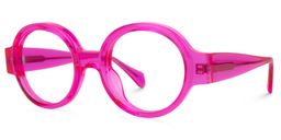 Dorrejo Round Bright-Pink Glasses1