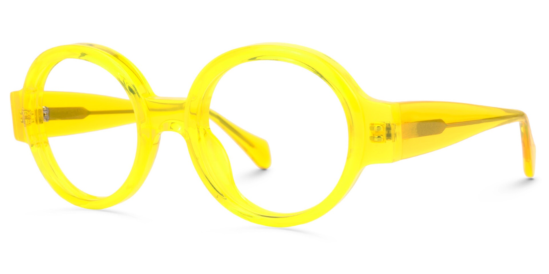 Dorrejo Round Yellow Glasses | Zeelool Glasses1