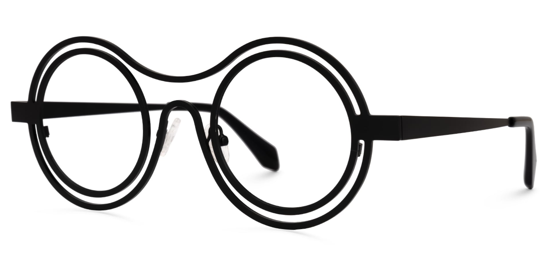 Paschal Round Black Glasses | Zeelool Glasses1