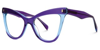 Silke Cateye Purple Glasses1