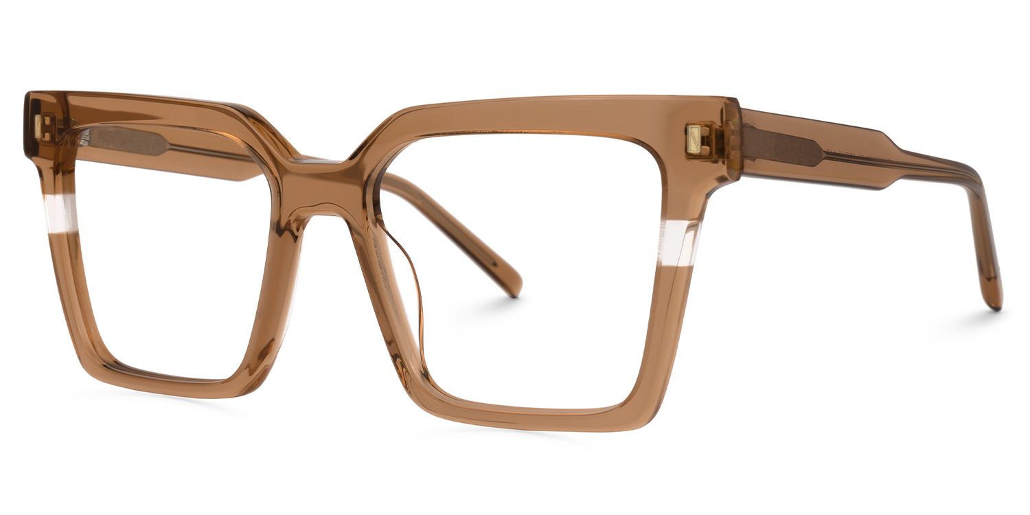 Lola Cateye Brown Glasses | Zeelool Glasses1