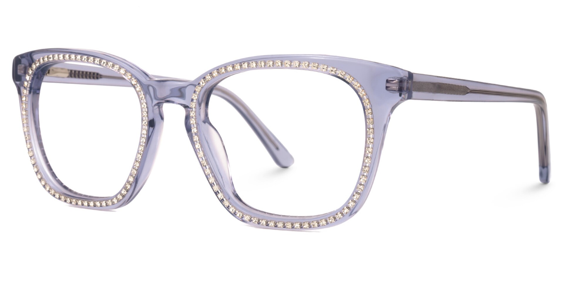 Ziva Square Purple Glasses | Zeelool Glasses1