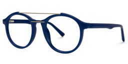 Lee Round Blue Glasses1