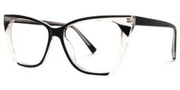 Jomar Cateye Black Glasses1