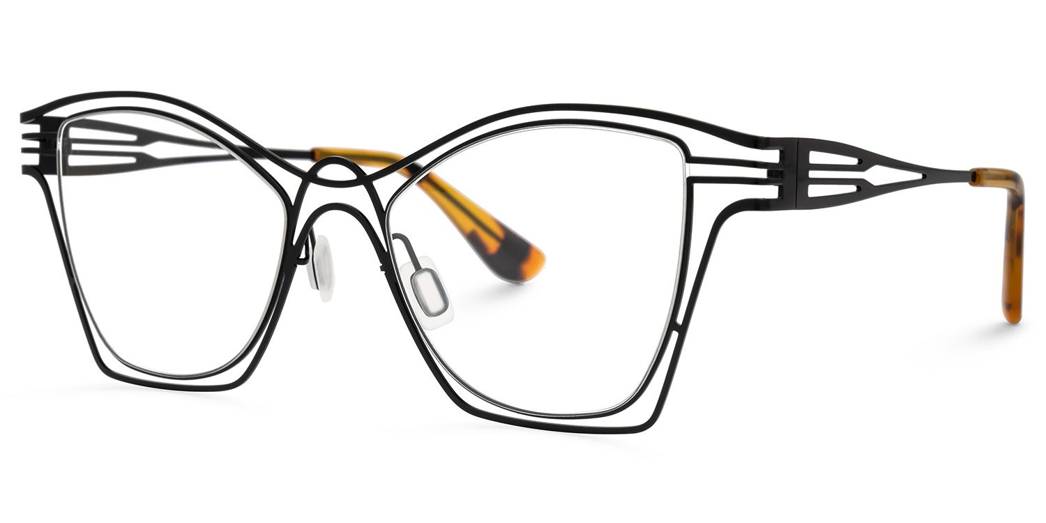 Barajas Cateye Black Glasses | Zeelool Glasses1