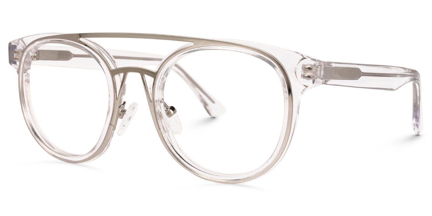 Buford Round Crystal Glasses | Zeelool Glasses