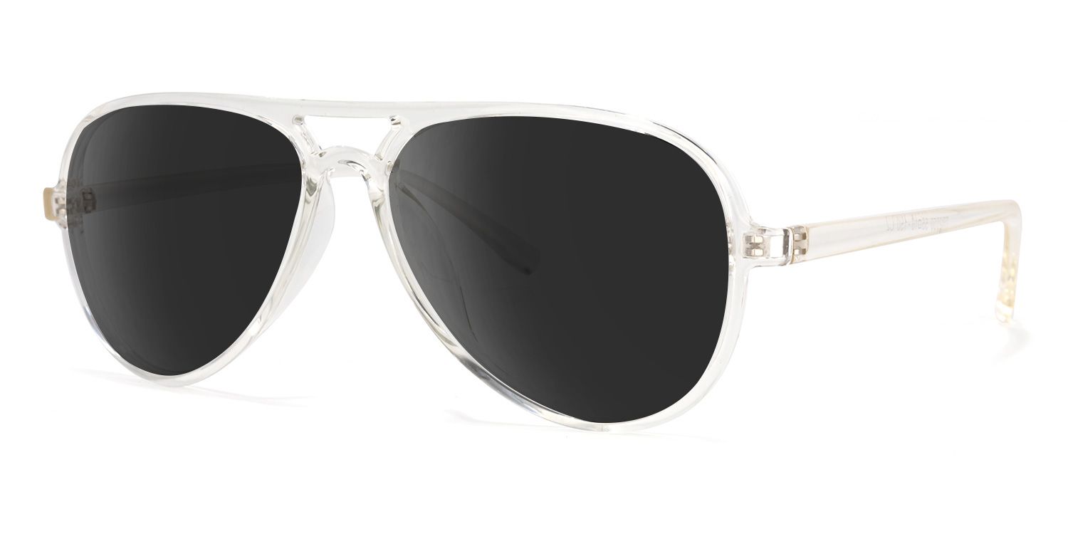 Erwin Geometric Clear Sunglasses | Zeelool Glasses1