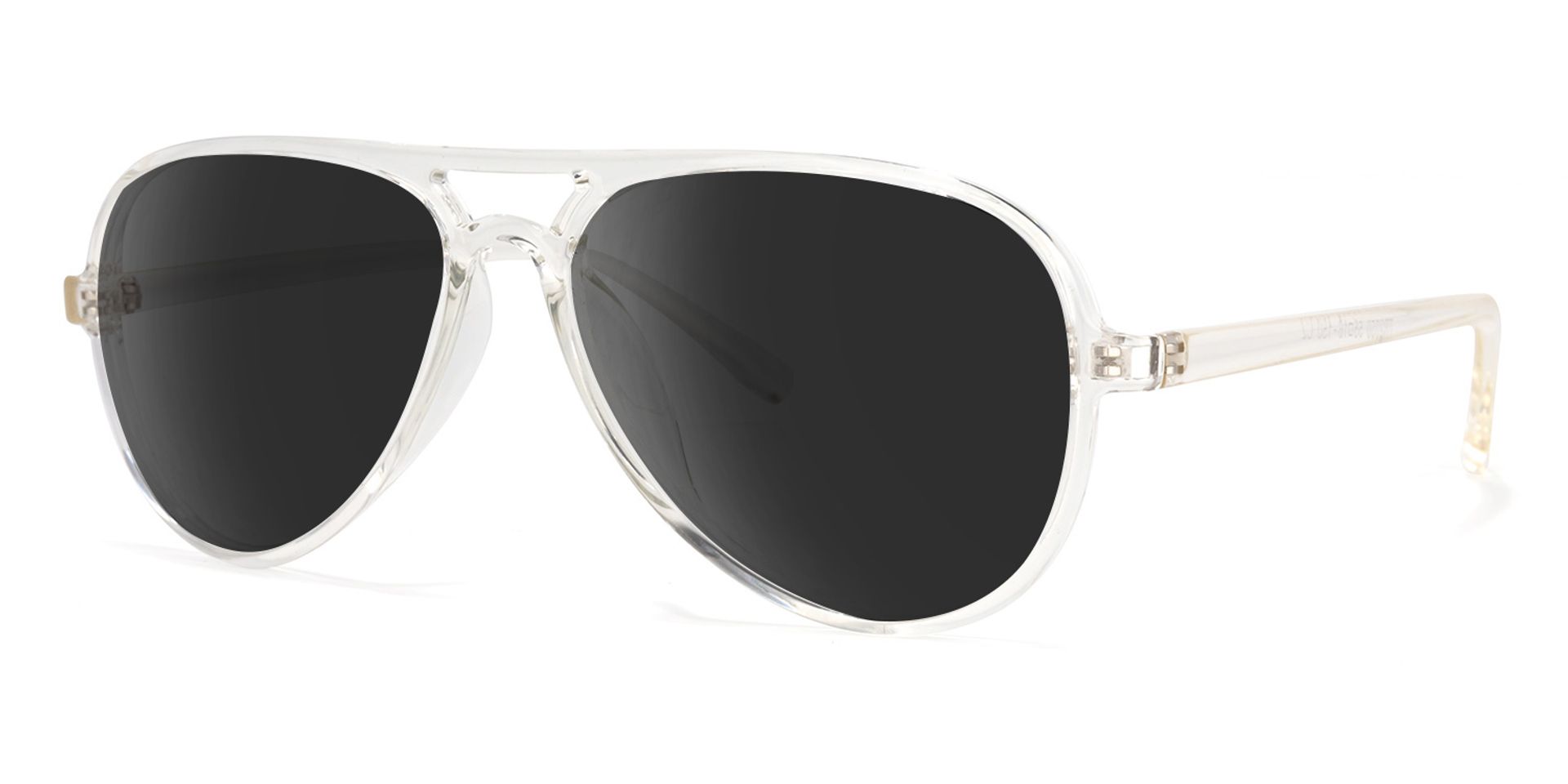 Erwin Geometric Clear Sunglasses | Zeelool Glasses1