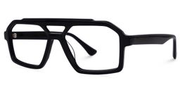 Samira Aviator Black Glasses1