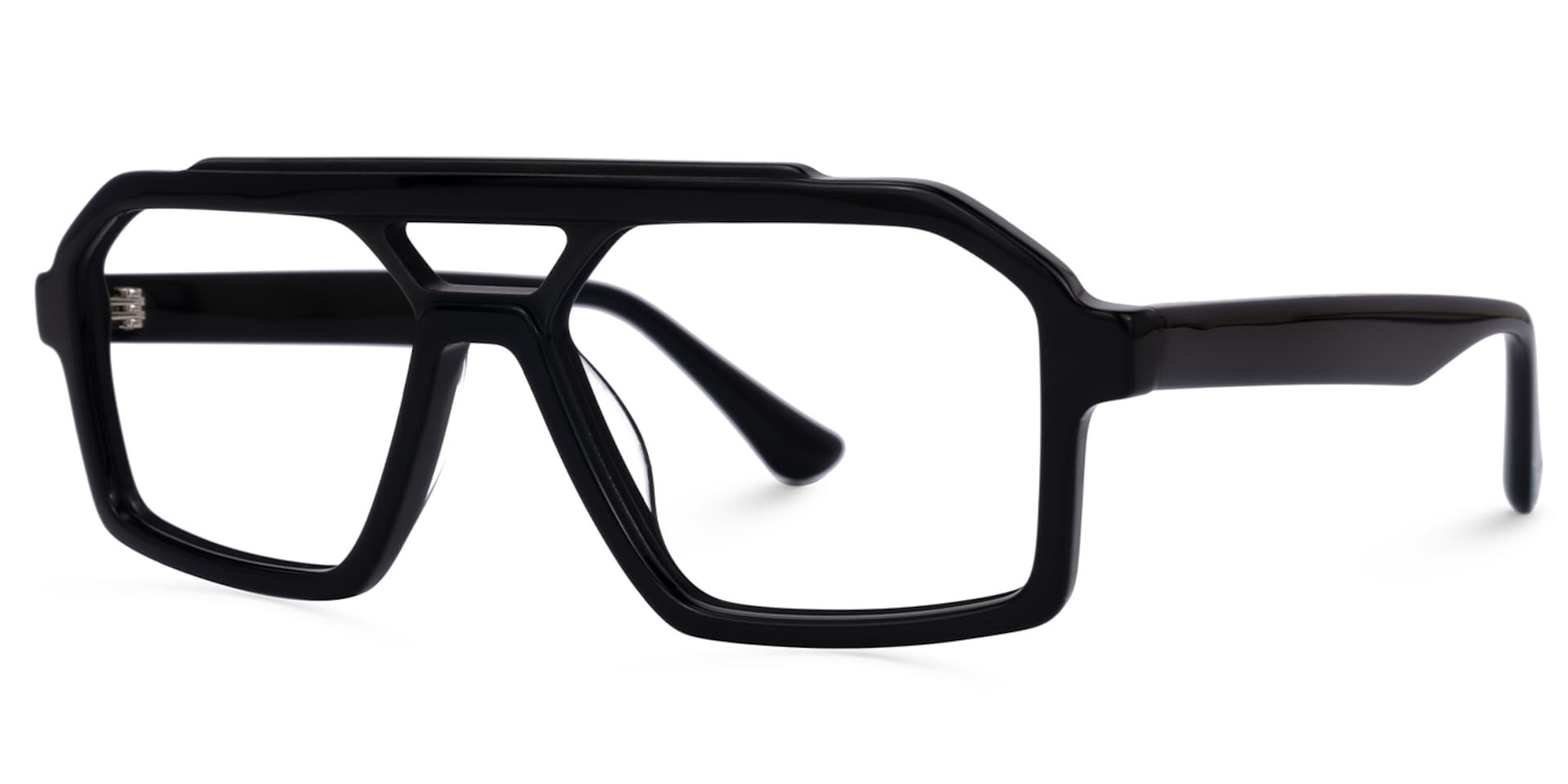 Samira Aviator Black Glasses | Zeelool Glasses1