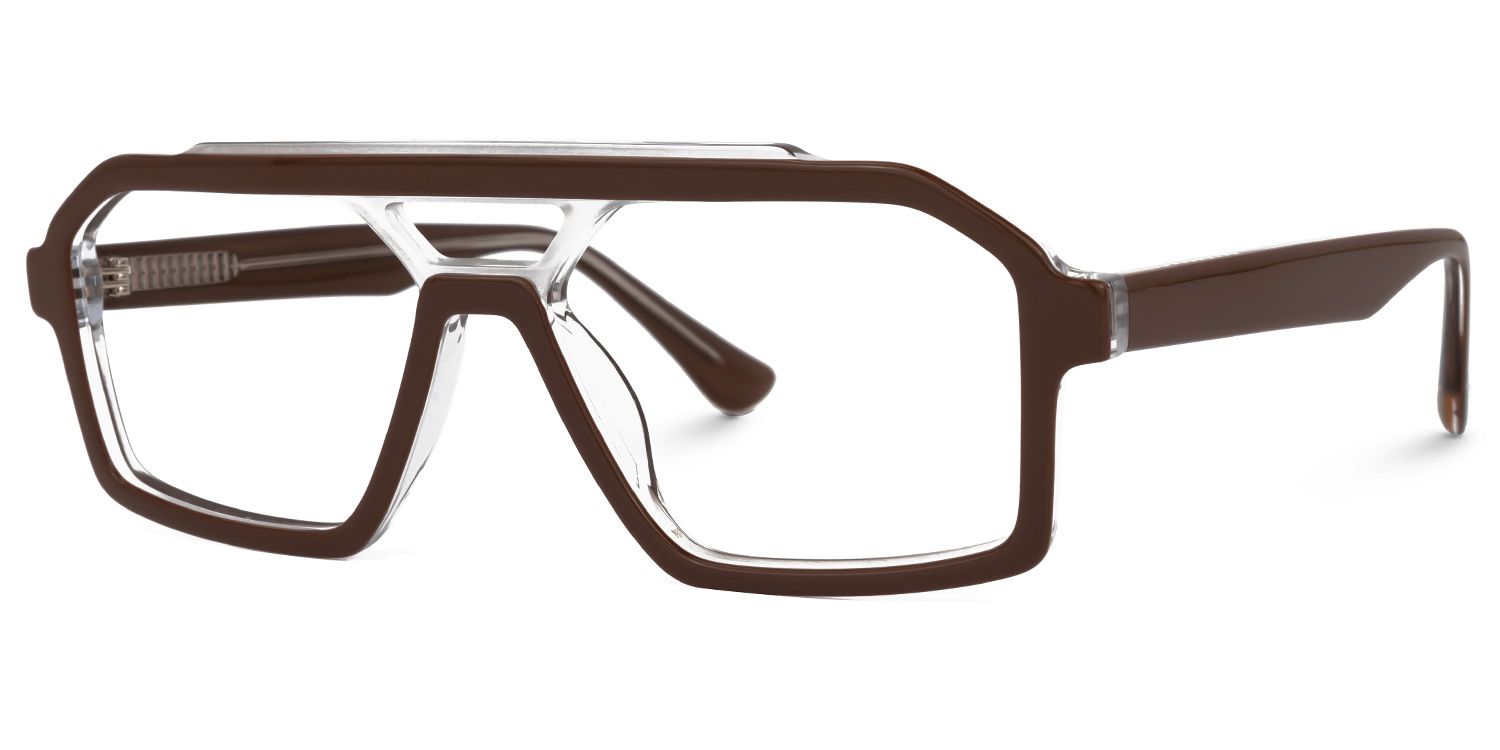 Samira Aviator Chocolate Glasses | Zeelool Glasses1