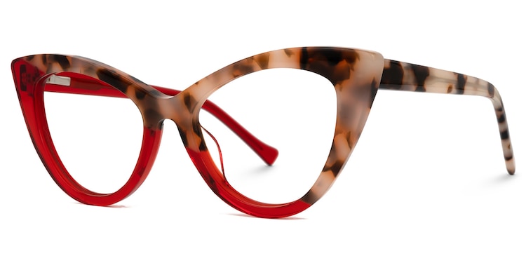 Maxine Cateye Red Glasses
