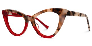 Maxine Cateye Red Glasses1