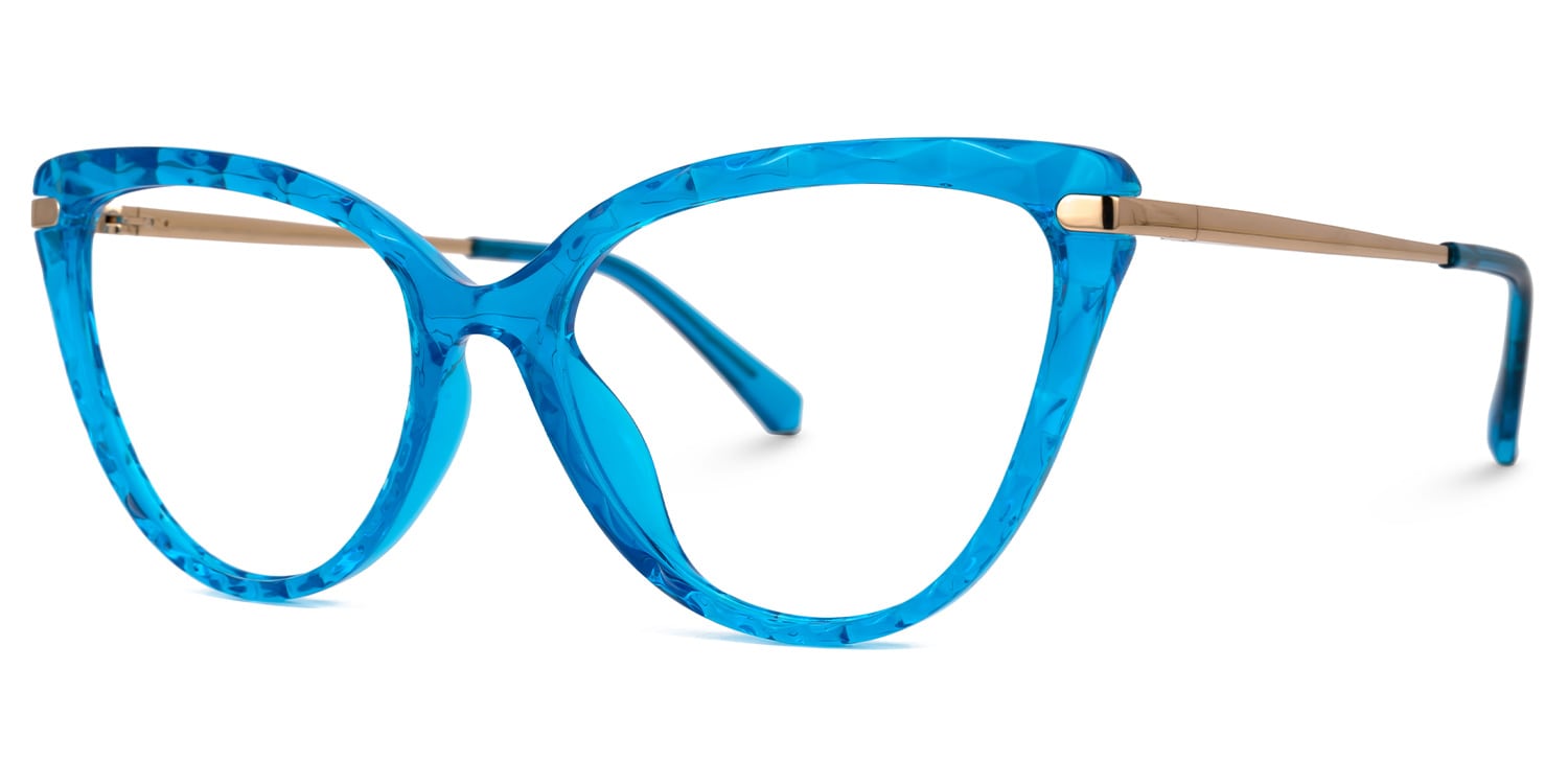 Lucas Cateye Blue Glasses | Zeelool Glasses1