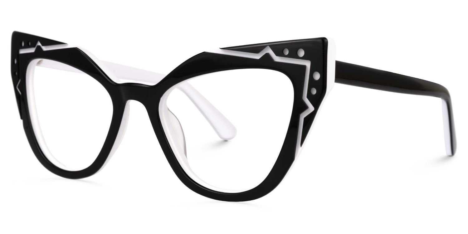 Kandice Cateye Black Glasses | Zeelool Glasses1