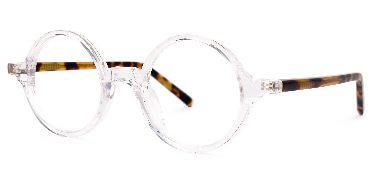 Otto Round Clear Glasses | Zeelool Glasses1