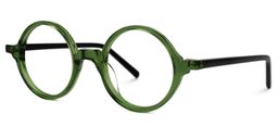 Otto Round Green Glasses1