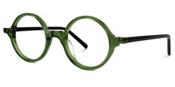 Otto Round Green Glasses1