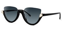 Felicia Cat Eye Black Sunglasses1