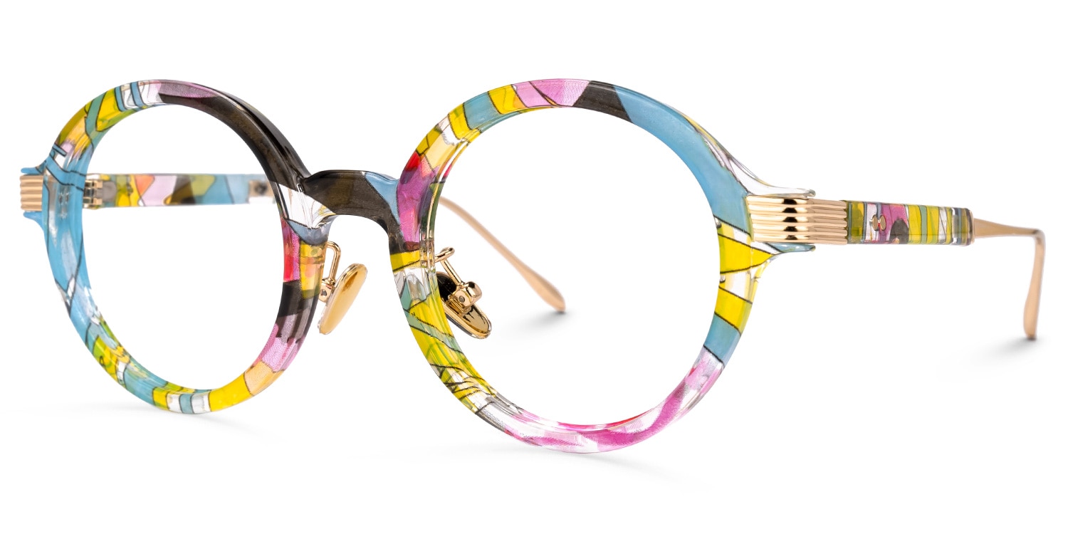 Dylan Round Multicolor Glasses1