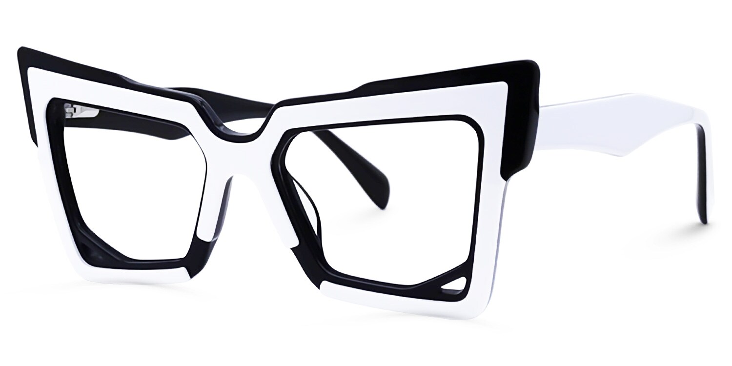 Baley Cateye White Glasses | Zeelool Glasses