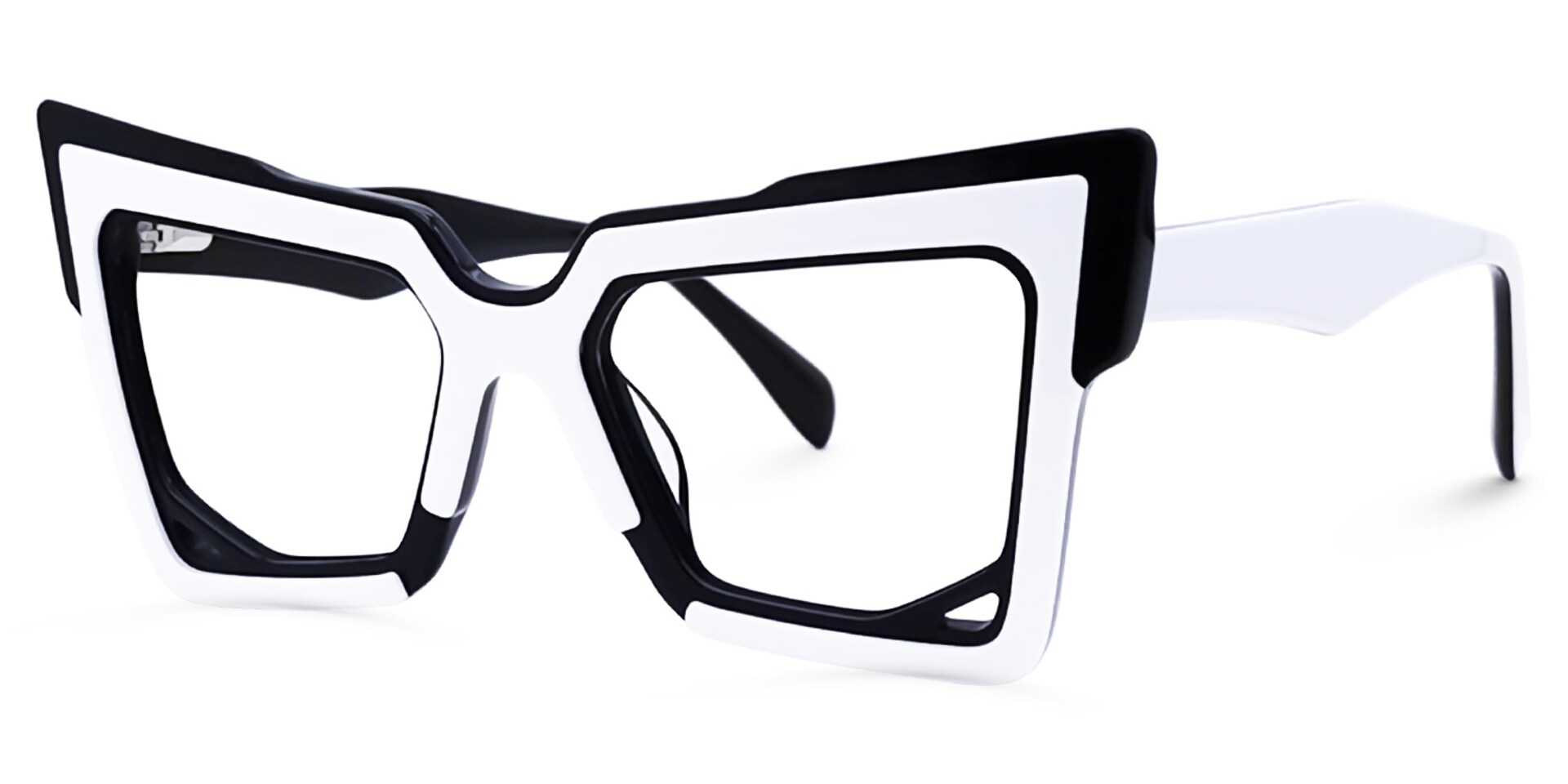 Baley Cateye White Glasses | Zeelool Glasses1