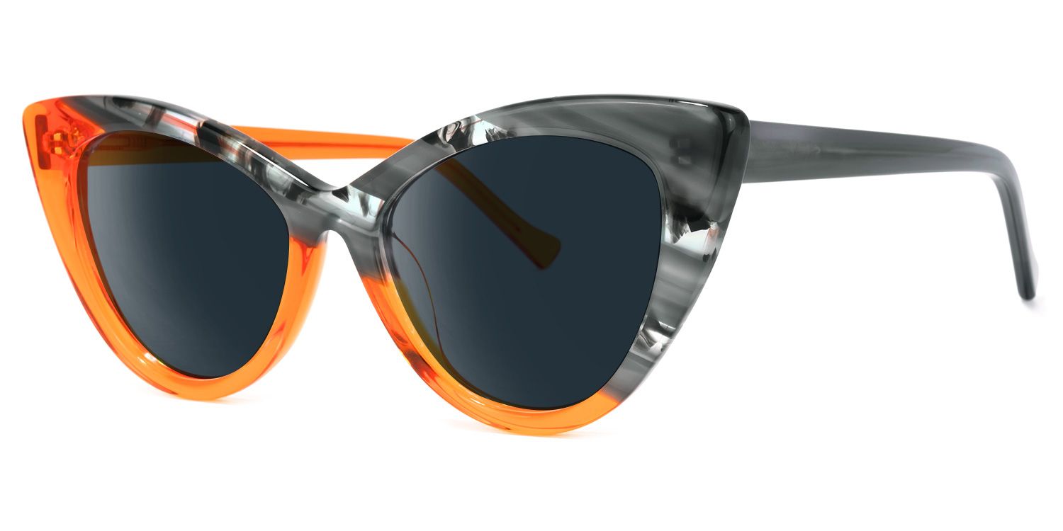 Maxine Cateye Orange Sunglasses | Zeelool Glasses1