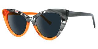 Maxine Cateye Orange Sunglasses1