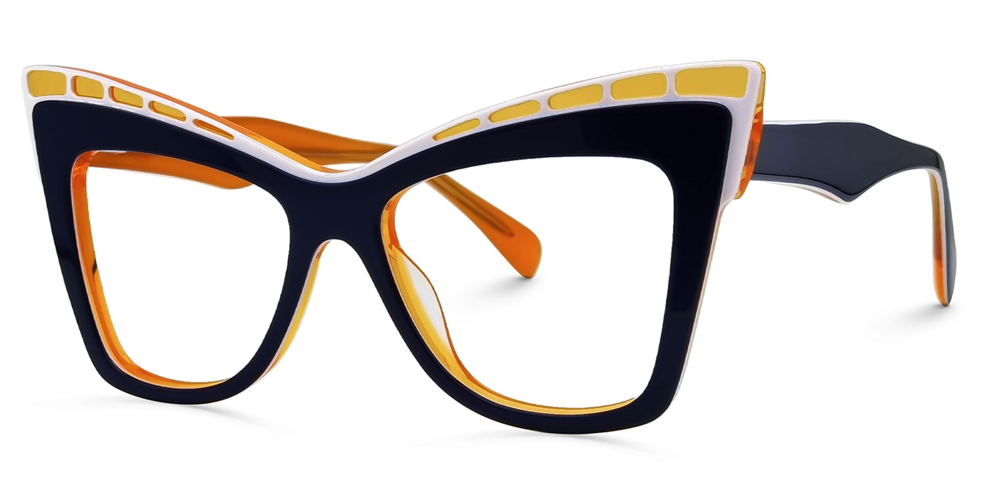 Abdoul Cateye Dark-Blue Glasses | Zeelool Glasses1