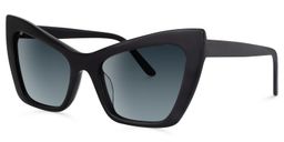 Driscoll Cateye Black Sunglasses1