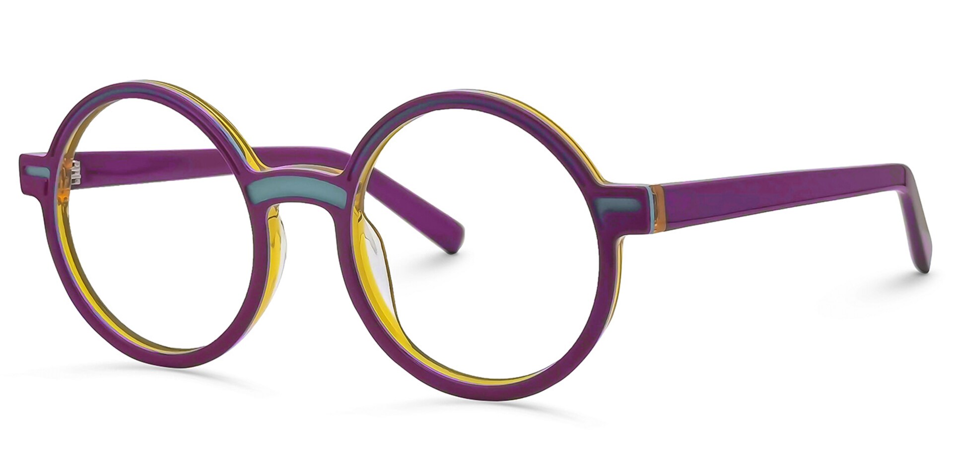 Chantel Round Purple Glasses | Zeelool Glasses1