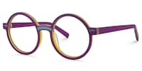 Chantel Round Purple Glasses1