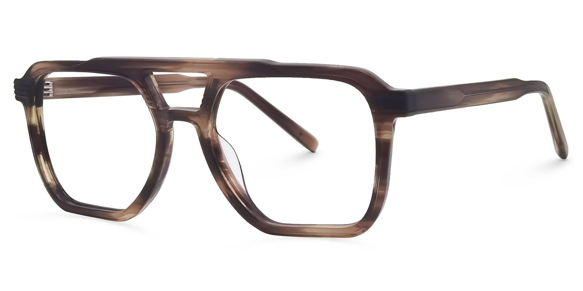 Walsh Aviator Brown Glasses | Zeelool Glasses1
