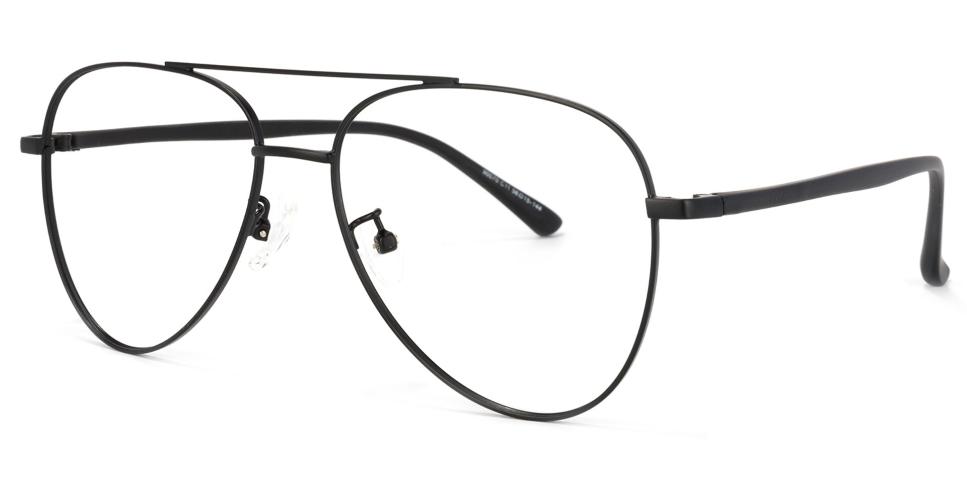 Paige Aviator Black Glasses | Zeelool Glasses1