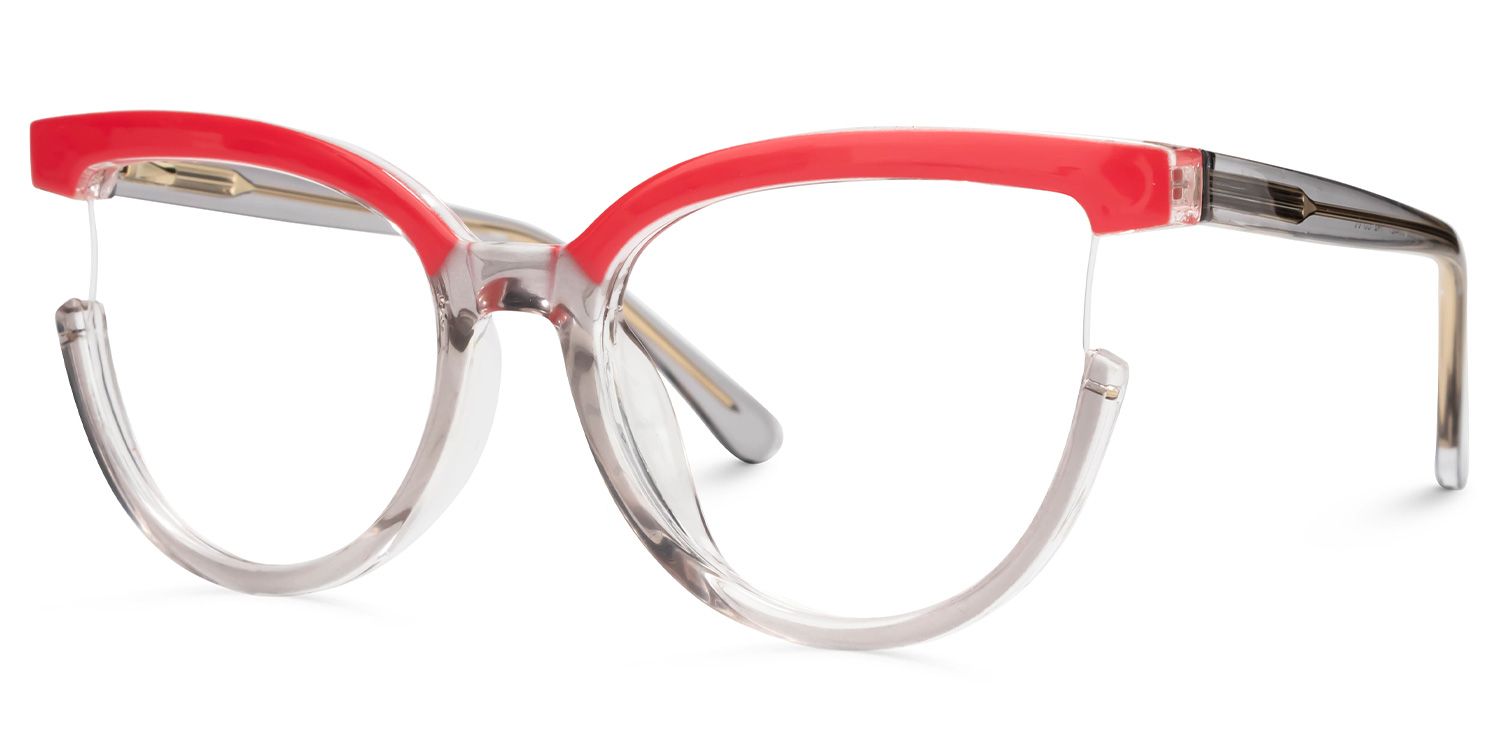 Tiwari Cateye Gray Glasses | Zeelool Glasses1
