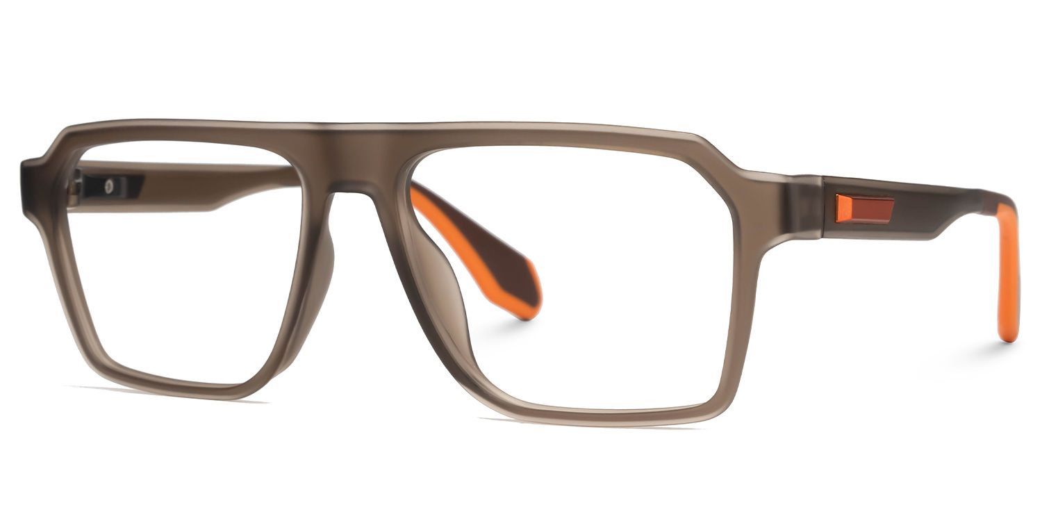 Arnold Aviator Brown Glasses | Zeelool Glasses1