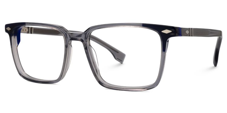 Davila Rectangle Gray Glasses